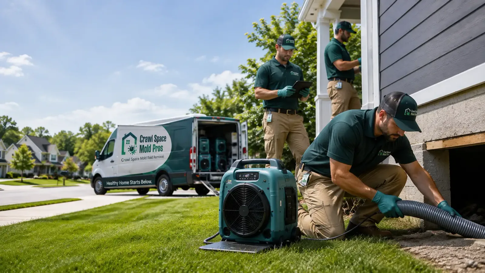 Crawl Space Mold Removal in Hanlontown, IA